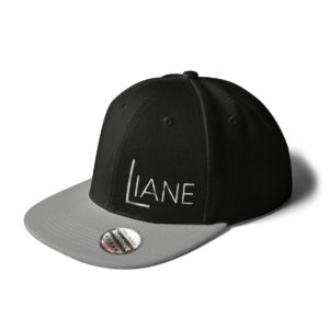 Cap Snapback Liane Logo schwarz grau