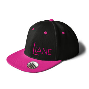 Cap Snapback Liane Logo Schwarz pink